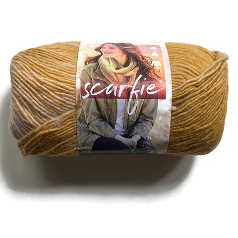 Lion Brand Yarn - Scarfie 3-Pack Plus - Mustard/Ice Pink Color