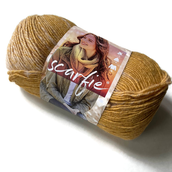 Lion Brand Yarn - Scarfie 3-Pack Plus - Mustard/Ice Pink Color