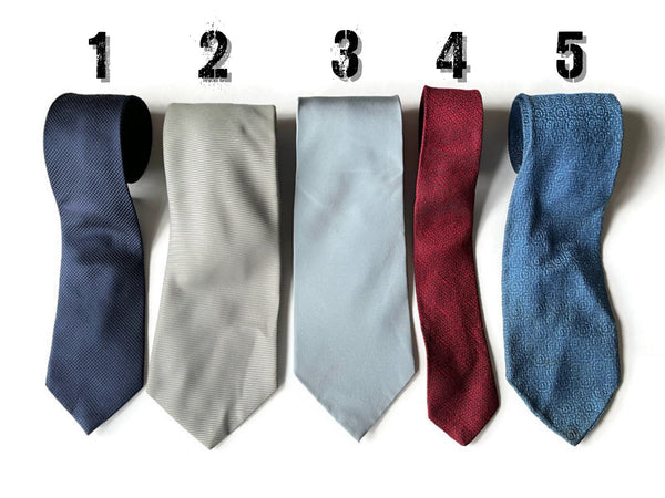 Neckties for Upcycling - Solid Designs - Choose from 5