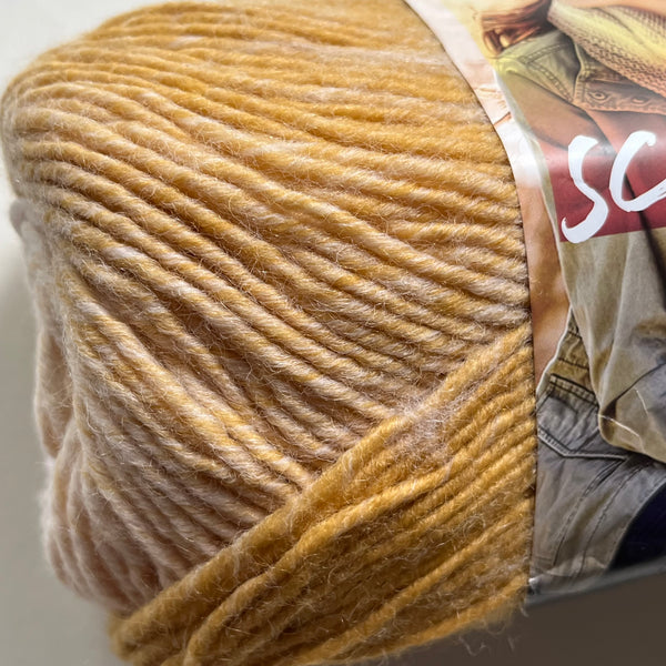Lion Brand Yarn - Scarfie 3-Pack Plus - Mustard/Ice Pink Color