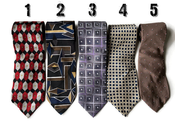 Ties for Upcycling - Graphic Designs - Choose from 5