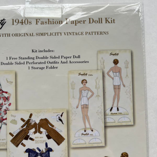 Simplicity Fashion Paper Doll Kit