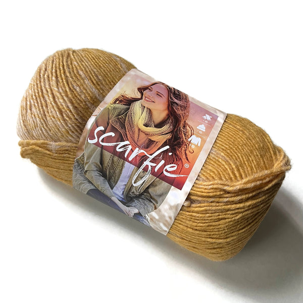 Lion Brand Yarn - Scarfie 3-Pack Plus - Mustard/Ice Pink Color