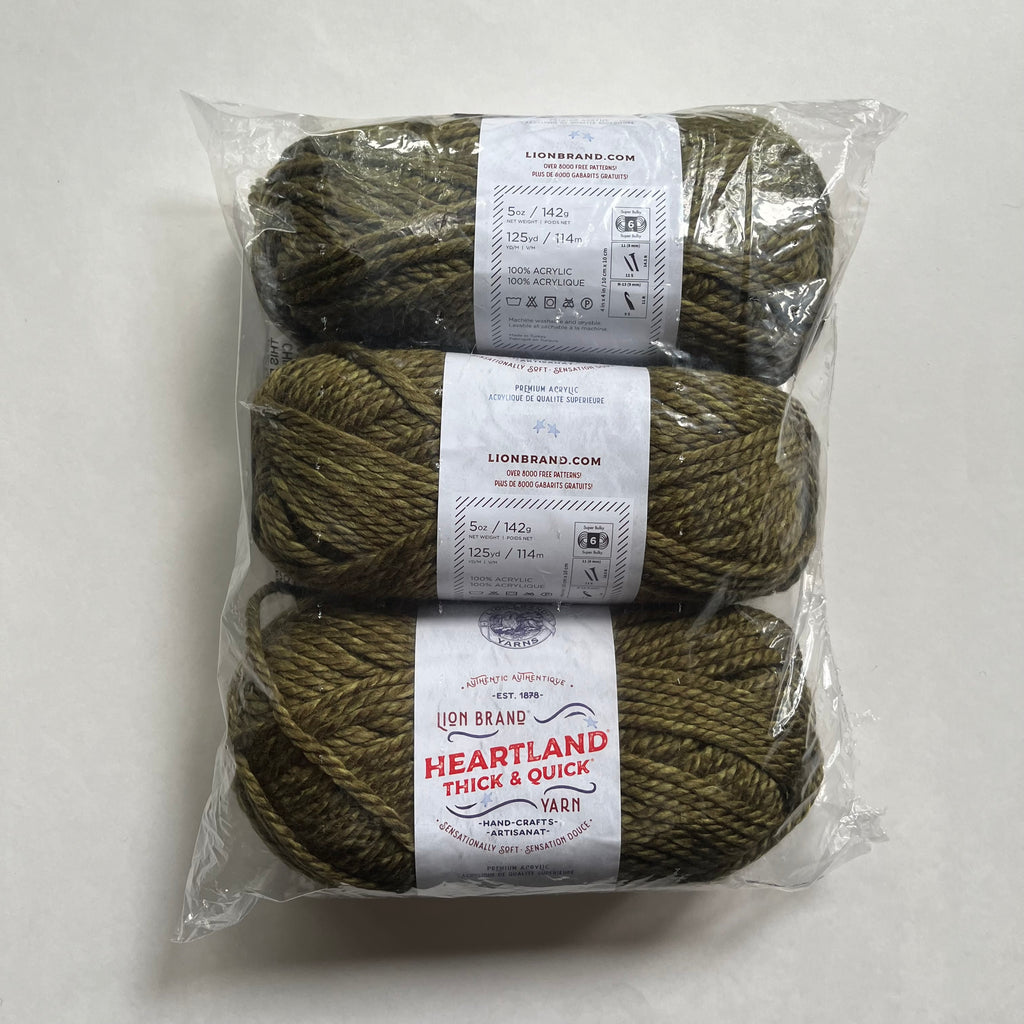 Lion Brand Yarn - Heartland Thick & Quick 3-Pack - Joshua Tree Color