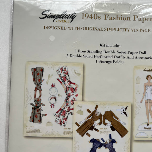 Simplicity Fashion Paper Doll Kit