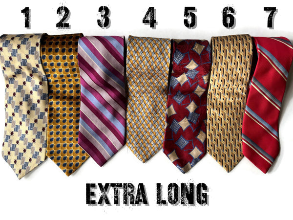 Ties for Upcycling - Extra Long - Choose from 7