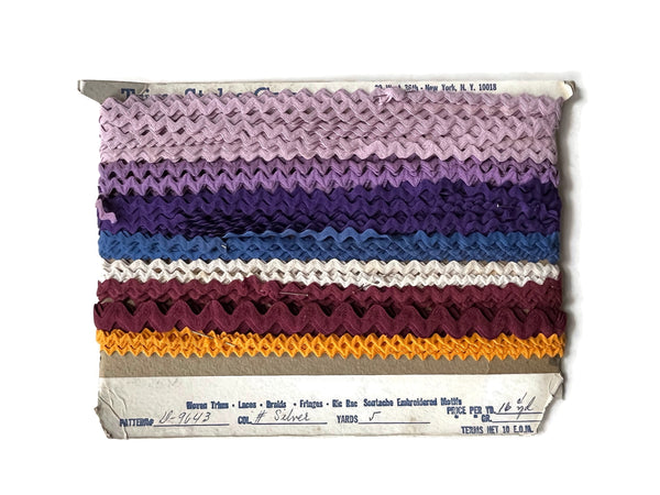 Rik Rak - Yardage on Large Card