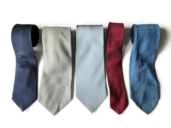Neckties for Upcycling - Solid Designs - Choose from 5