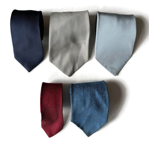 Neckties for Upcycling - Solid Designs - Choose from 5