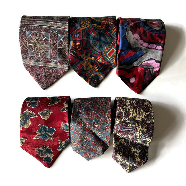 Ties for Upcycling - Paisley and Misc Designs - Choose from 6