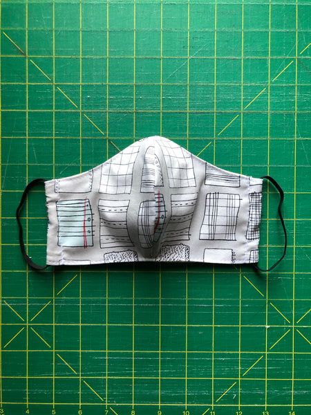 Handmade Mask - Large / Men’s - Fitted Style - Paper Obsession