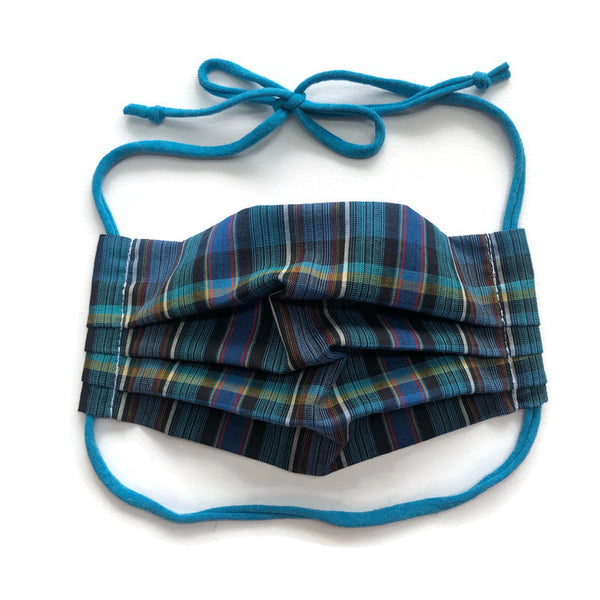 Handmade Mask - Pleated Style - Choose Your Size - Plaid