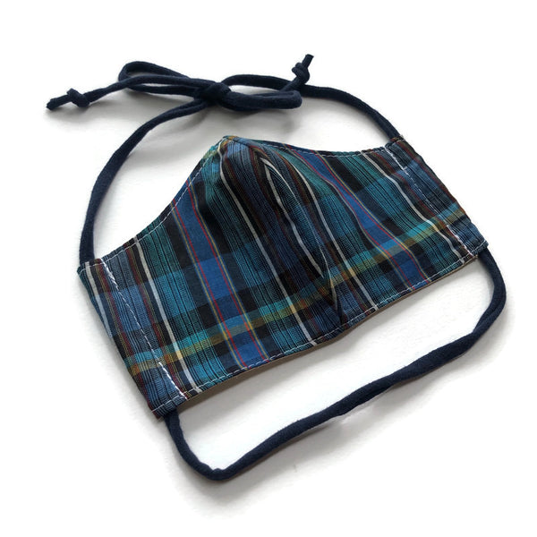 Handmade Mask - Medium / Women’s - Fitted Style - Plaid