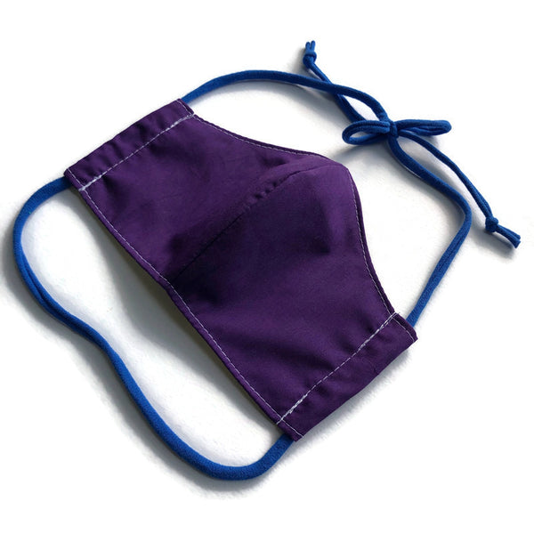 Handmade Mask - Unisex Pleated - Royal Purple