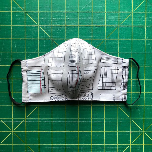 Handmade Mask - Large / Men’s - Fitted Style - Paper Obsession