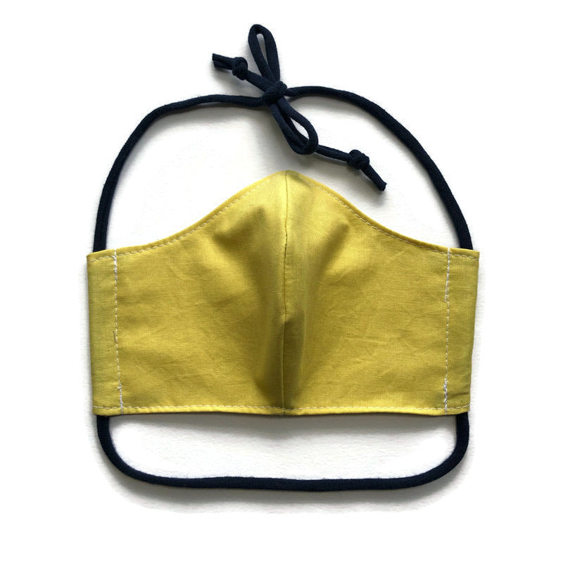 Handmade Mask - Medium / Teen / Women’s - Fitted Style - Yellow