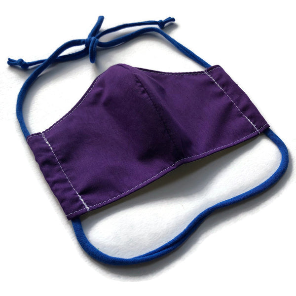 Handmade Mask - Unisex Pleated - Royal Purple
